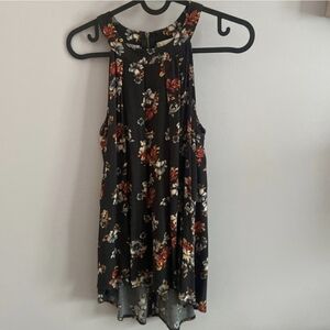 Altar'd State Black Floral Tank